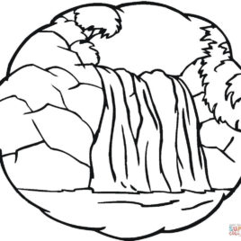 268x268 Coloring Page Waterfall Kids Drawing And Coloring Pages