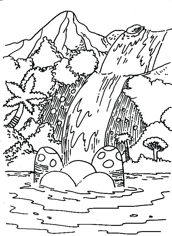 Waterfall Coloring Pages For Kids at GetColorings.com | Free printable ...
