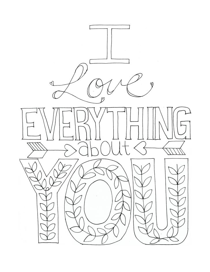 728x942 Free Printable I Love You Coloring Pages For Adults Humorous Page