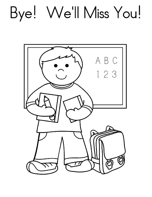 600x776 Goodbye I Miss You Coloring Pages Batch Coloring