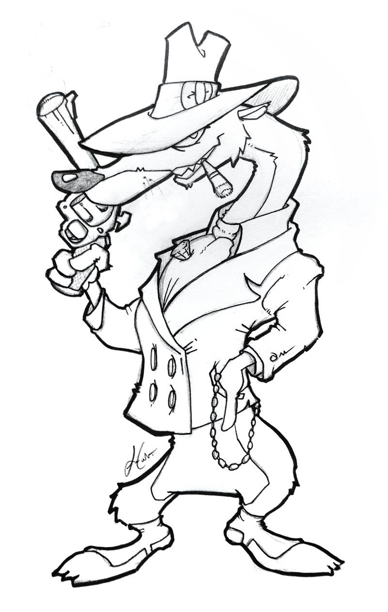 800x1263 Quick Sketch I Drew Of A Toon Patrol Weasel From Who Framed Roger