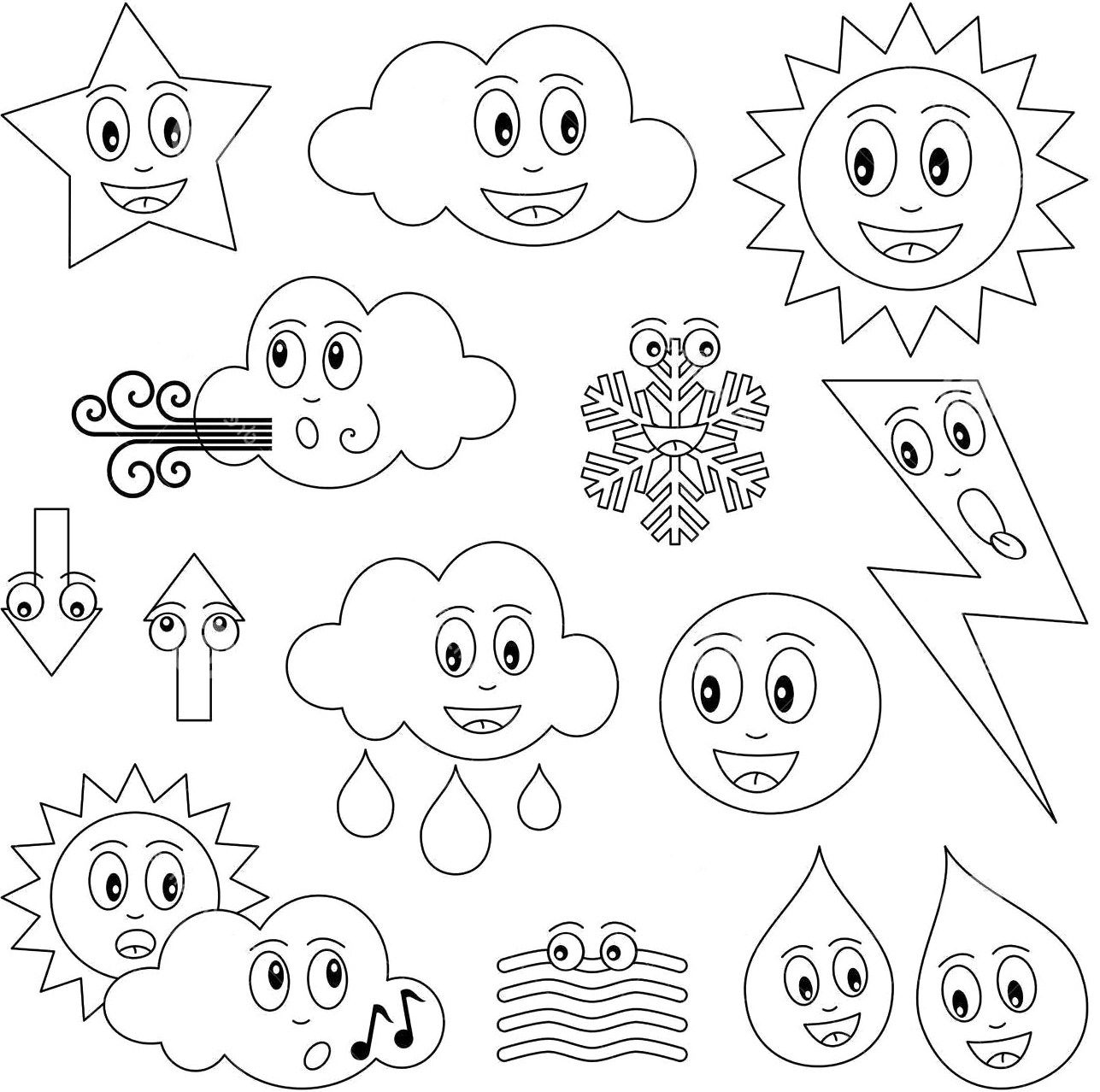 The Dismal State Of Weather Coloring Page For Kids 1287x1278 The Dismal State Of Weather Coloring Page For Kids