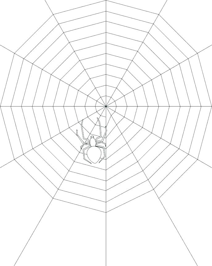 687x859 Spider Web Coloring Page Spider Web Coloring Pages Spider Web
