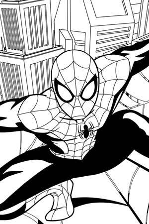 300x450 Spidey's Web Coloring Page Spider Man Activities Marvel Hq