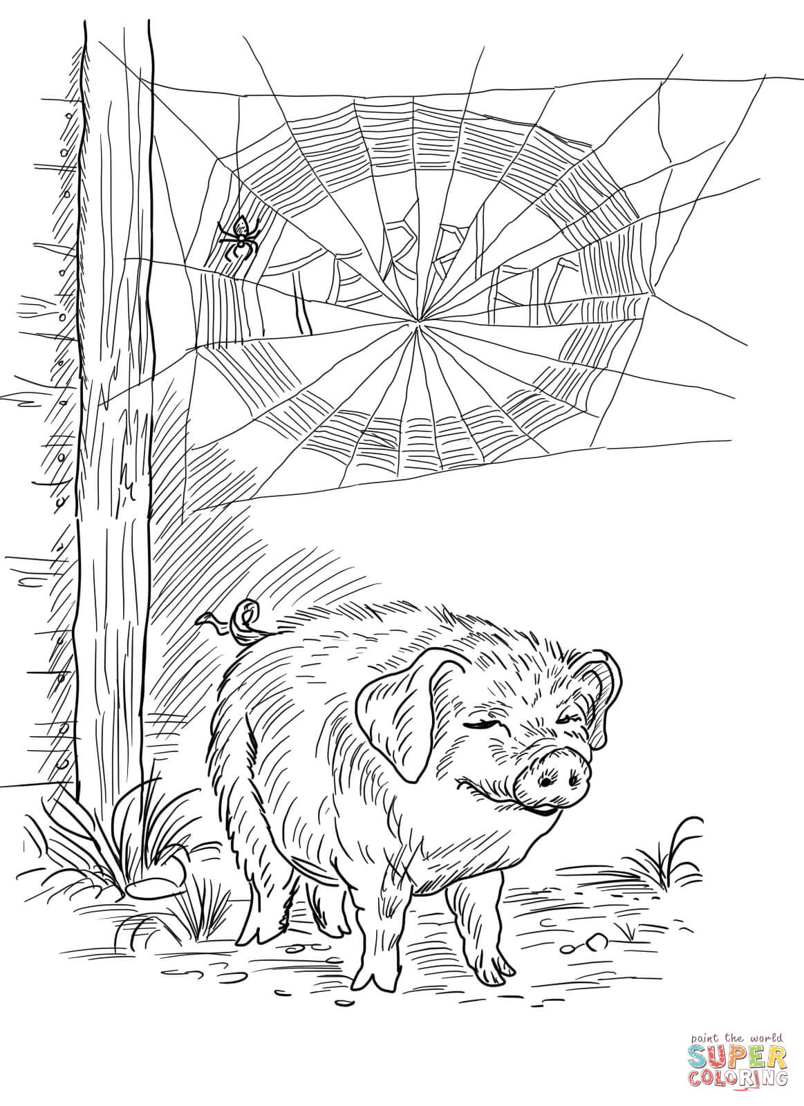 1163x1600 Useful Charlotte S Web Coloring Pages Page Fre