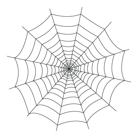450x450 Fancy Spider Web Coloring Pages To Print For Kids