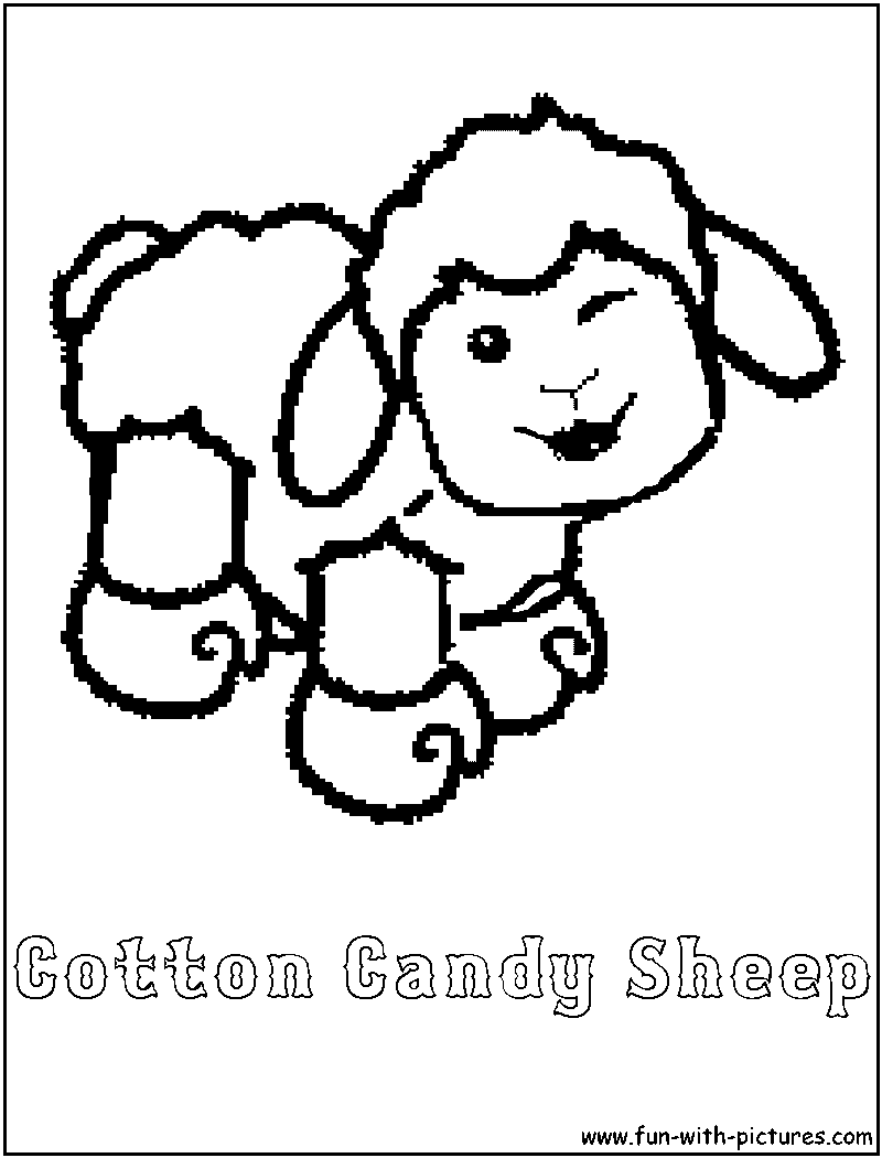 Webkinz Cottoncandysheep Coloring Page 800x1050 Webkinz Cottoncandysheep Coloring Page