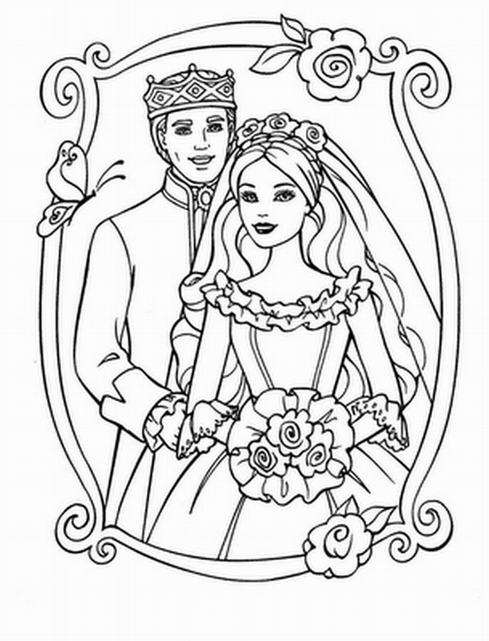 705x924 Printable 2014 Free Wedding Coloring Pages To Print