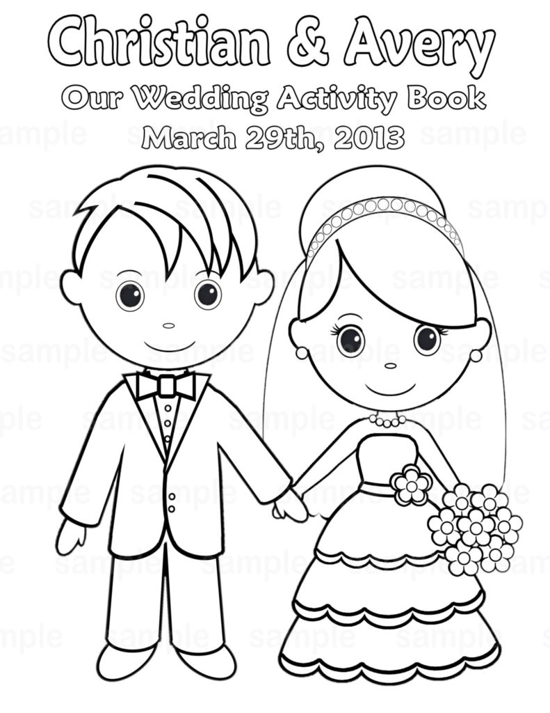 791x1024 Printable Wedding Coloring Pages Amazing Of Simple Themed 6065