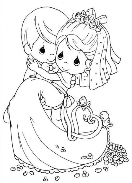 Wedding Couple Coloring Pages