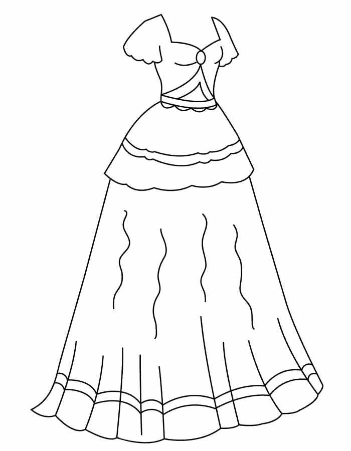 700x900 Girls Dresses Coloring Pages Wedding Dress Coloring Sheets