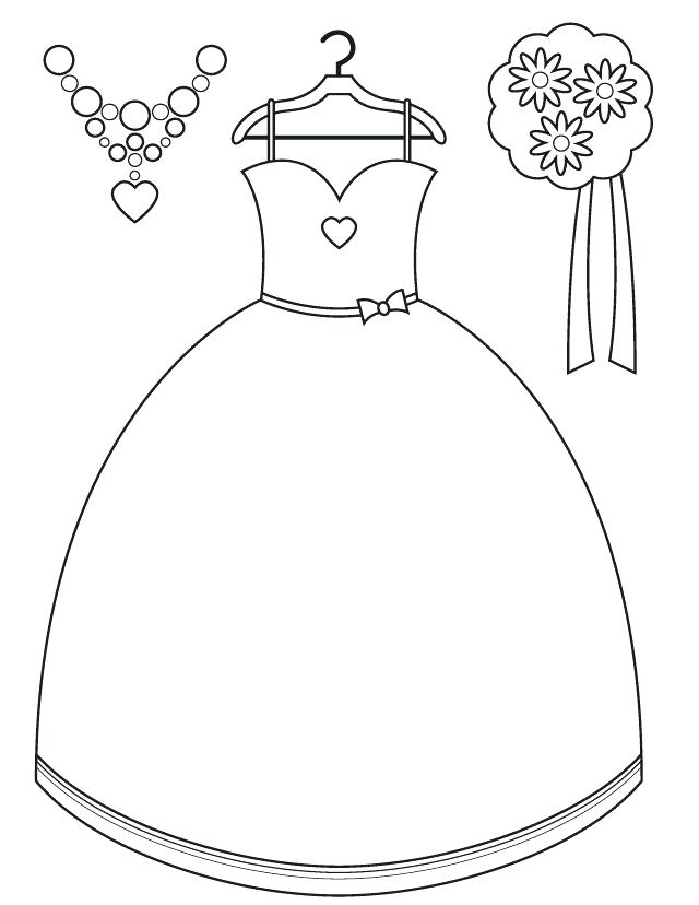 Wedding Dress Coloring Pages Printable at GetColorings.com | Free ...