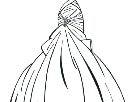 Wedding Dress Coloring Pages Printable Wedding Dress Coloring 440x330 Wedding Dress Coloring Pages Printable Wedding Dress Coloring