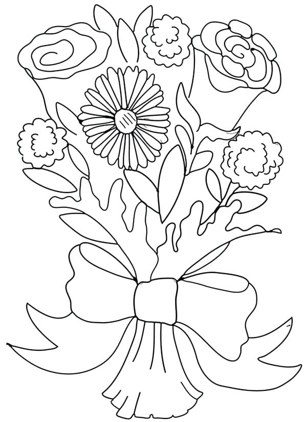 Coloring Pages Disney Princesses Wedding Flowers 2 600x824 Coloring Pages Disney Princesses Wedding Flowers 2