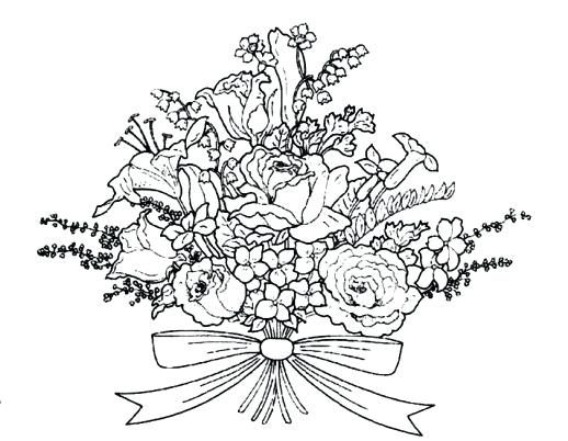 Wedding Flowers Coloring Pages at GetColorings.com | Free printable ...