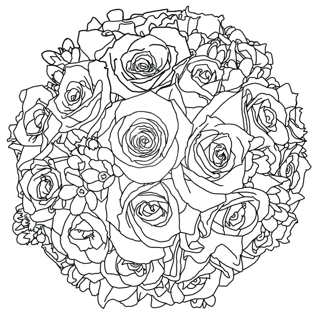 Unique Flower Bouquet Coloring Pages Gallery Printable Coloring 1024x1010 Unique Flower Bouquet Coloring Pages Gallery Printable Coloring