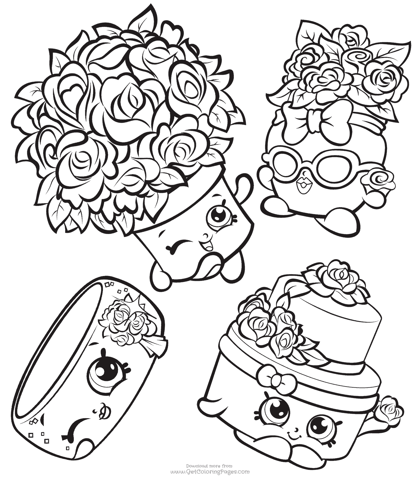 1400x1600 Wedding Shopkins Party Coloring Pages Shopkins To Color