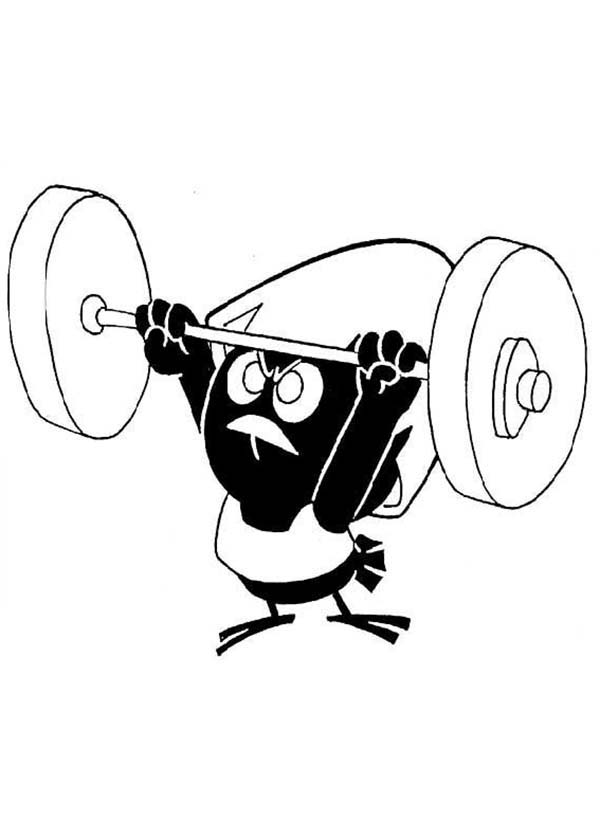 600x840 Deppa Calimero Weightlifting Practice Coloring Pages Batch Coloring