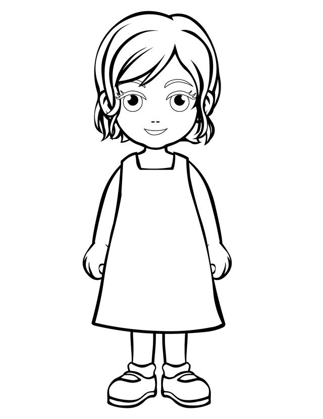 640x828 Coloring Page Person