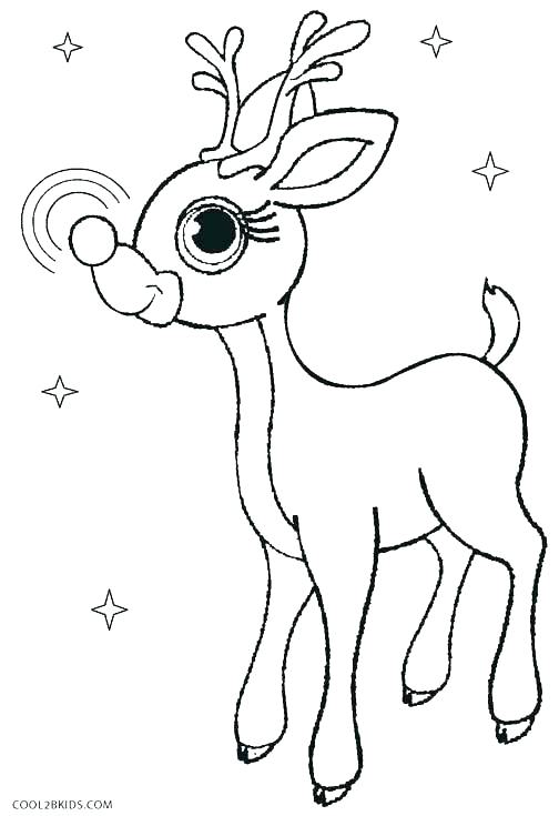 504x735 Reindeer Coloring Pages Reindeer Head Coloring Pages Printable