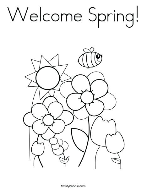 Spring Coloring Pages Preschool Welcome Spring Coloring Page 468x605 Spring Coloring Pages Preschool Welcome Spring Coloring Page