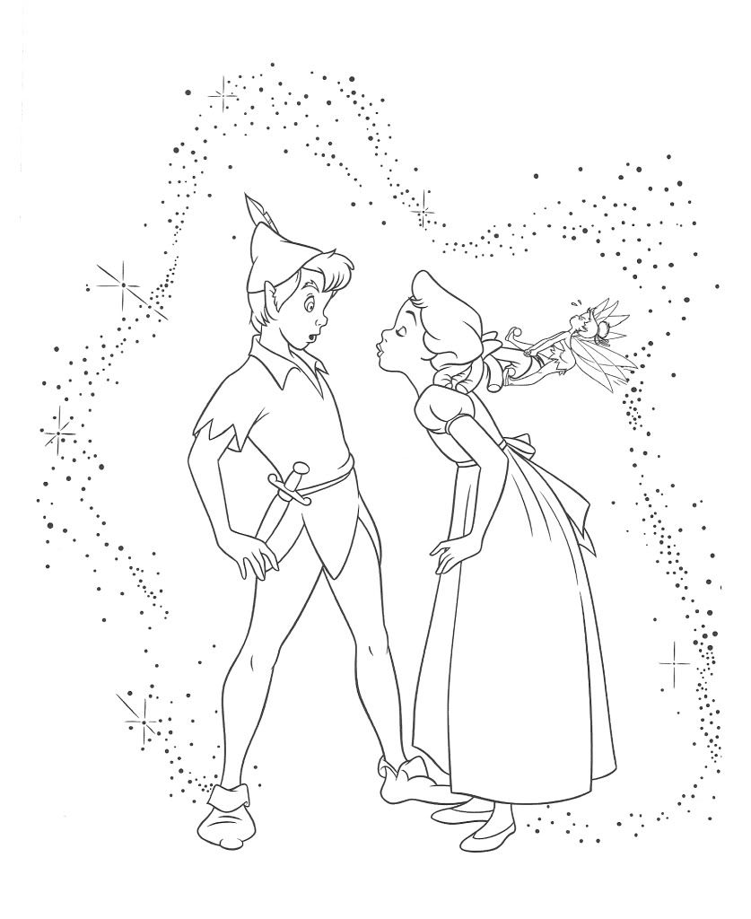 837x1024 Wendy Darling Colouring Pages