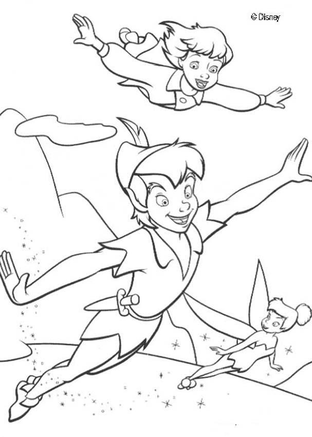 607x850 Wendy And Peter Pan To Peter Pan Coloring Pages! Enjoy Coloring