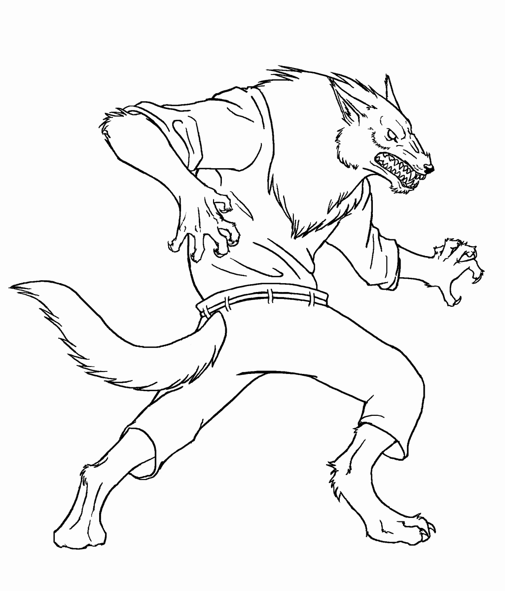 1024x1198 Opportunities Werewolf Coloring Pages Photos Octopus Elf