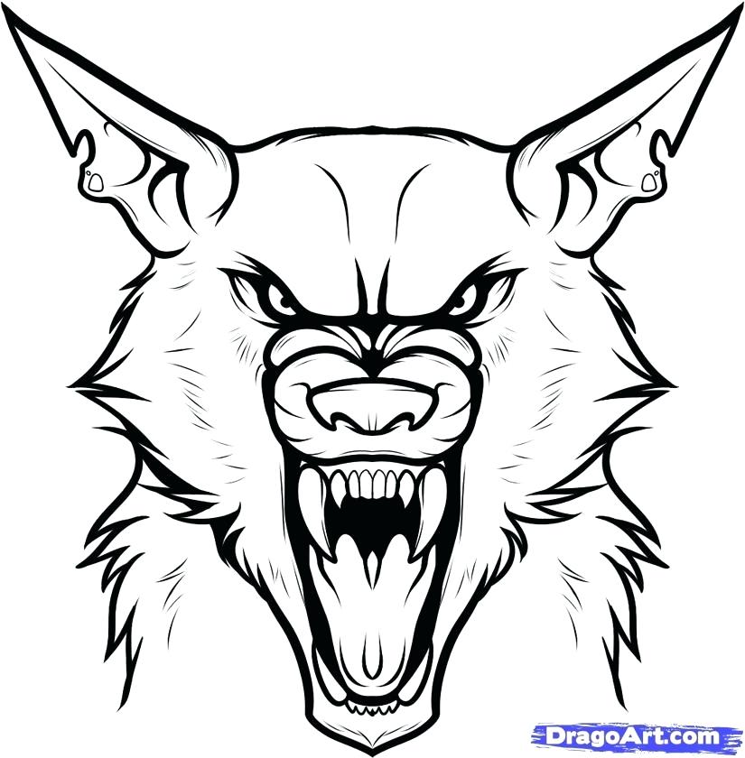 825x840 Post Drawing Werewolves Coloring Page With Werewolf Tattoo