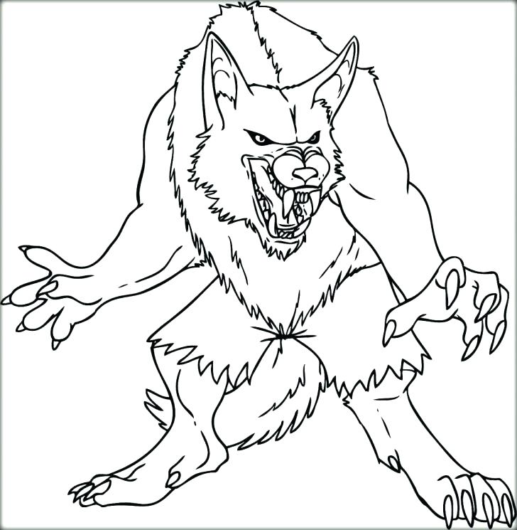 Werewolf Coloring Page at GetColorings.com | Free printable colorings ...