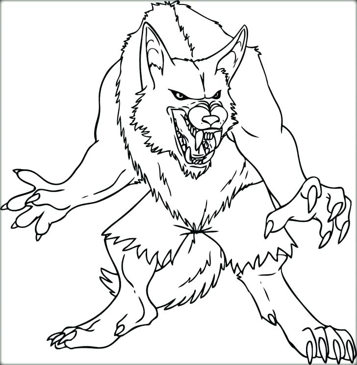 728x745 Werewolf Coloring Pages Coloring Pages Image Titled Draw