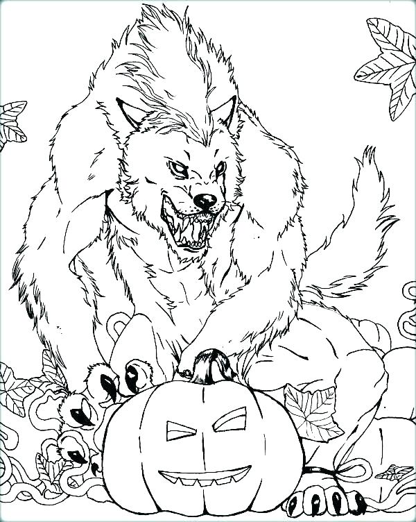 600x752 Werewolf Coloring Pages Coloring Pages Werewolf Coloring Pages