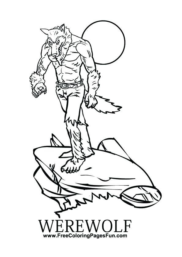 Werewolf Coloring Page at GetColorings.com | Free printable colorings ...