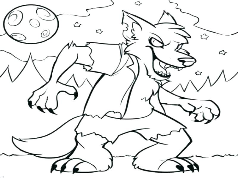 800x600 Werewolf Coloring Pages Werewolf Coloring Pages 7 Sonic Werehog