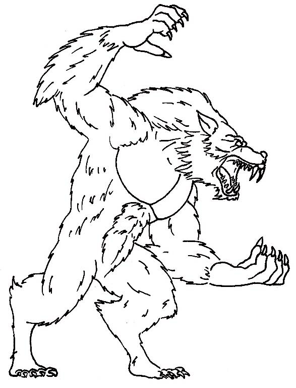 587x768 Werewolf Coloring Pages Werewolf Coloring Sheet Werewolf Coloring