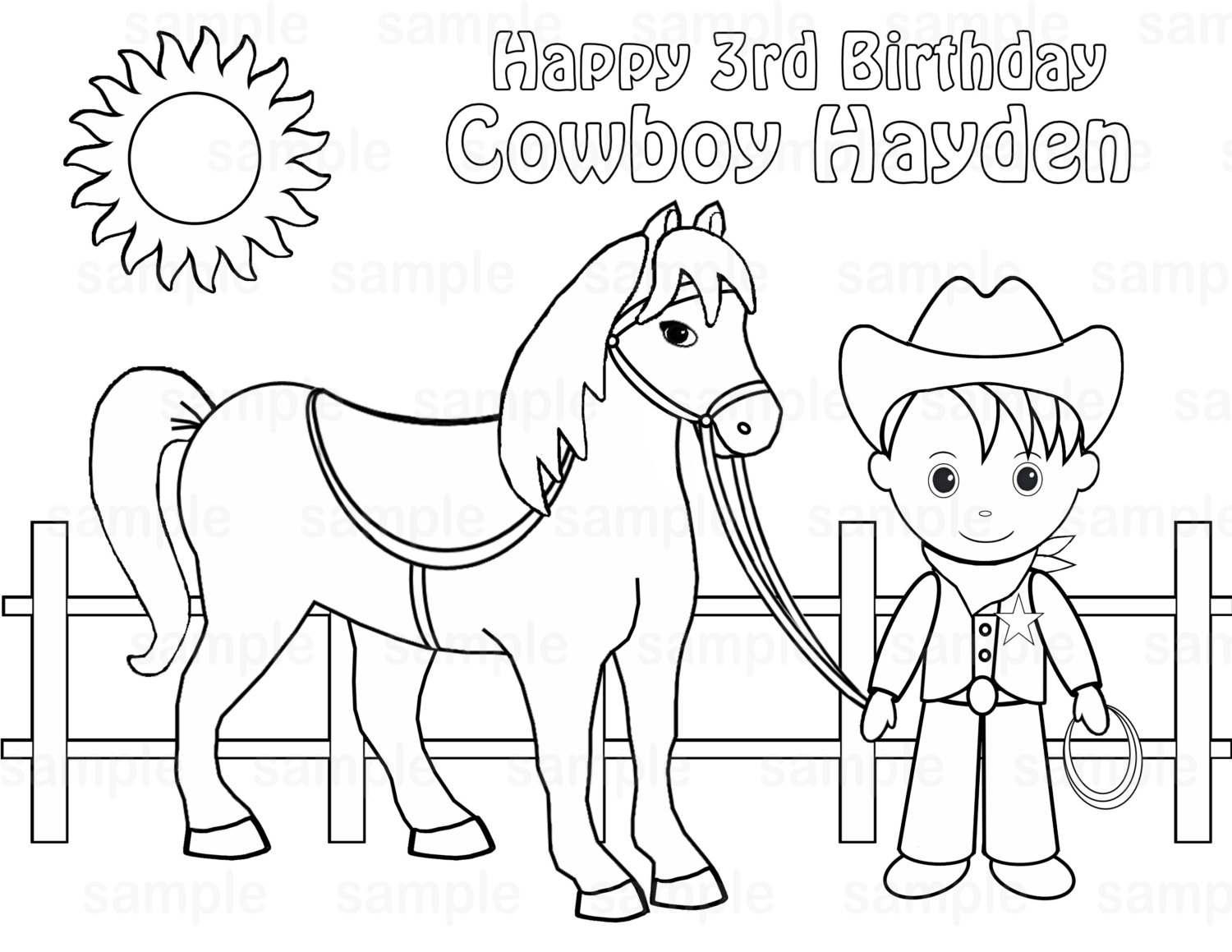 1500x1159 Cowboy Coloring Pages