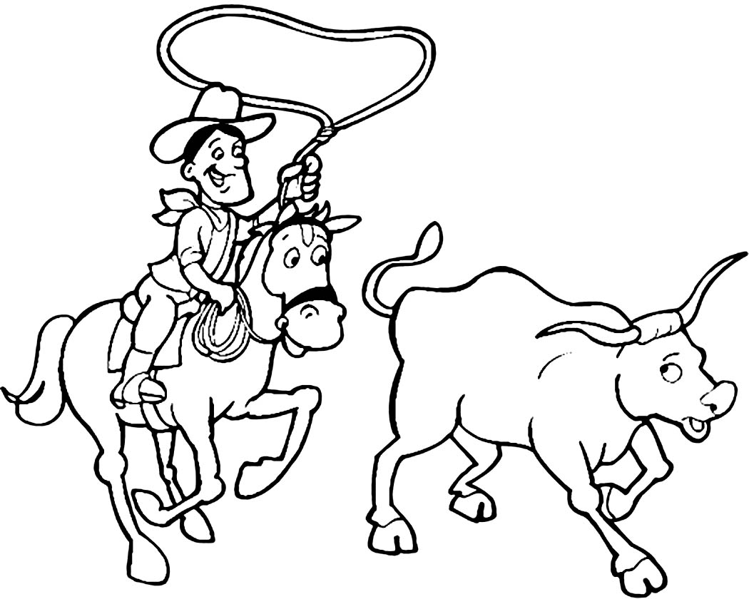 1050x840 Western Coloring Pages 9