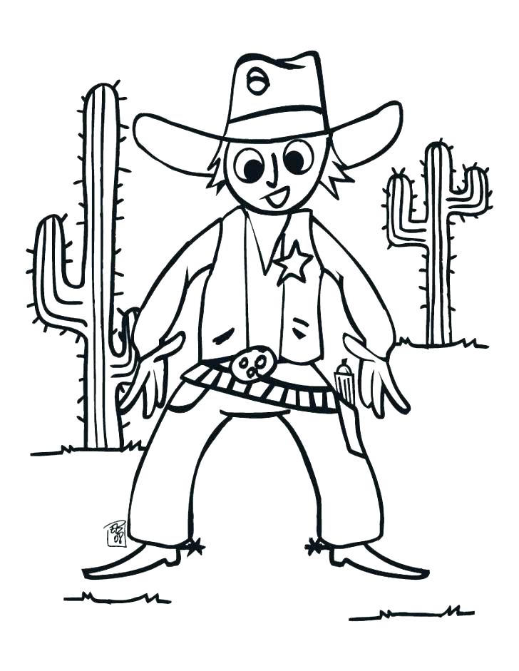 Western Cowboy Coloring Pages at GetColorings.com | Free printable ...