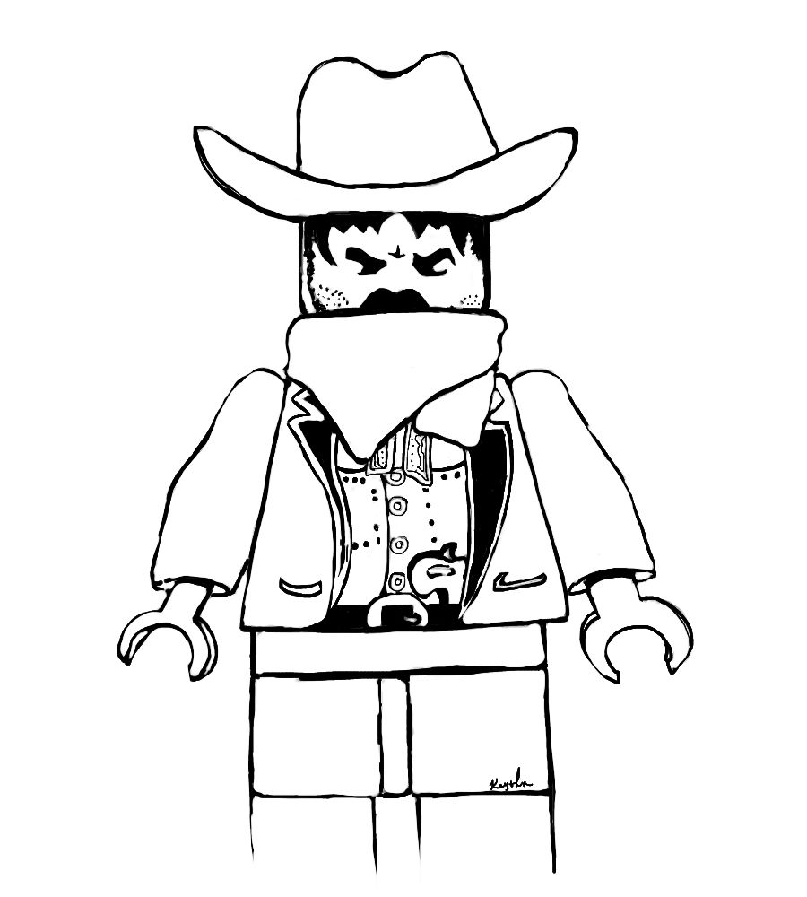Reduced Lego Cowboy Coloring Pages Free With P 900x1000 Reduced Lego Cowboy Coloring Pages Free With P