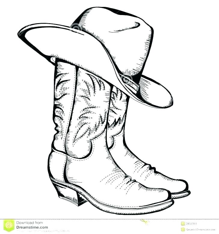 Boot Coloring Pages 728x778 Boot Coloring Pages