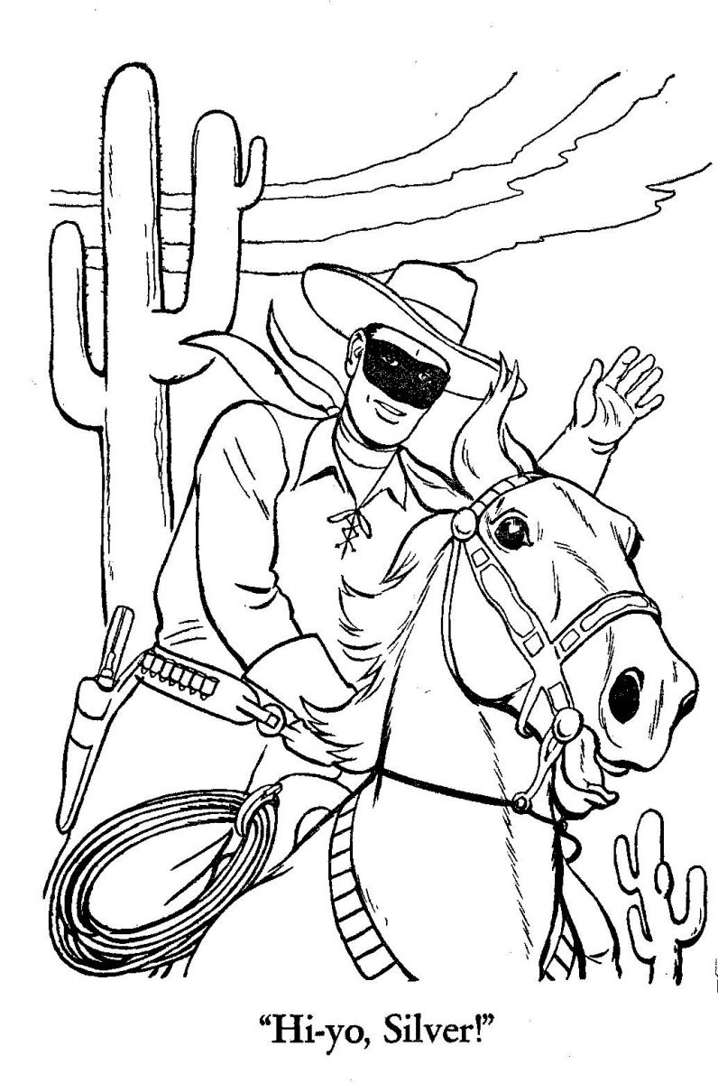 Cowboy Coloring Pages For Kids And Western 796x1200 Cowboy Coloring Pages For Kids And Western