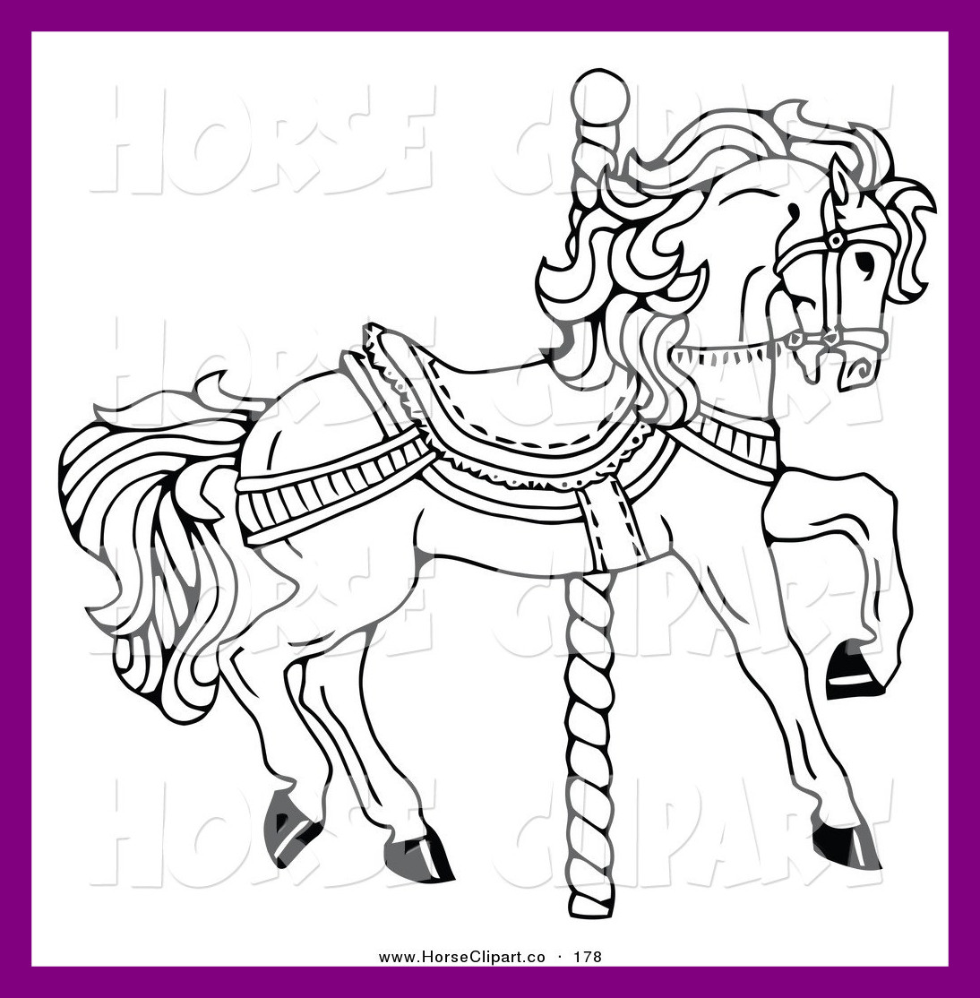 Western Horse Coloring Pages