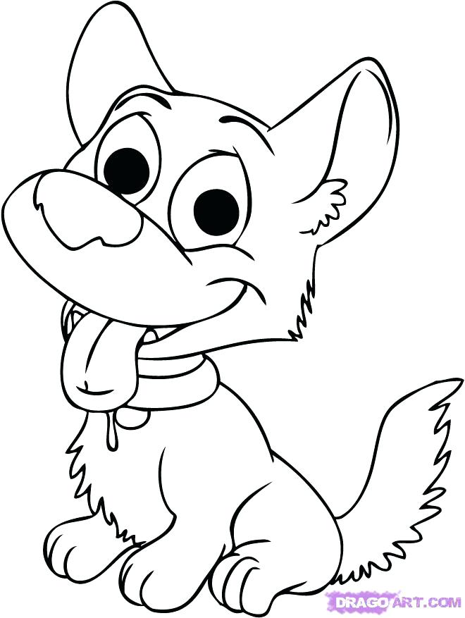 660x877 Westie Coloring Pages How To Draw A Cartoon Dog Step By Step