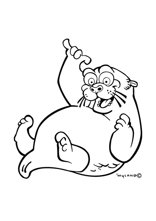 531x750 Coloring Page Otter