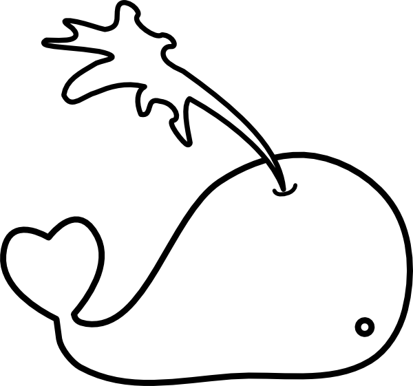 Whale Coloring Pages 600x561 Whale Coloring Pages