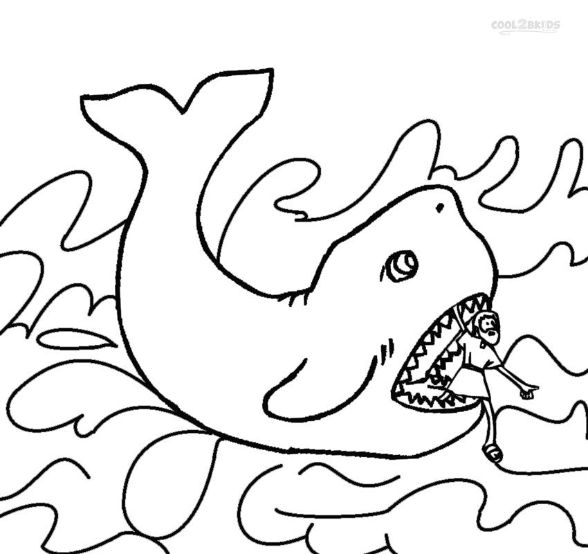 850x800 Printable Jonah And The Whale Coloring Pages For Kids Cool2bkids