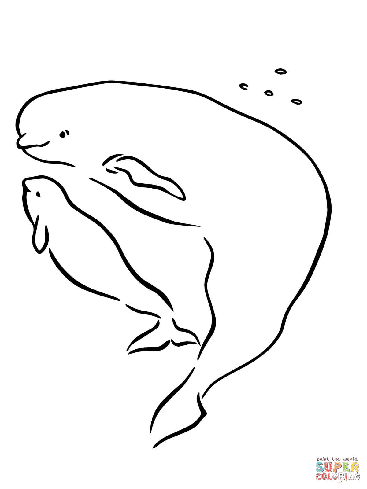 1200x1600 Beluga Whale Coloring Pages Free And Page