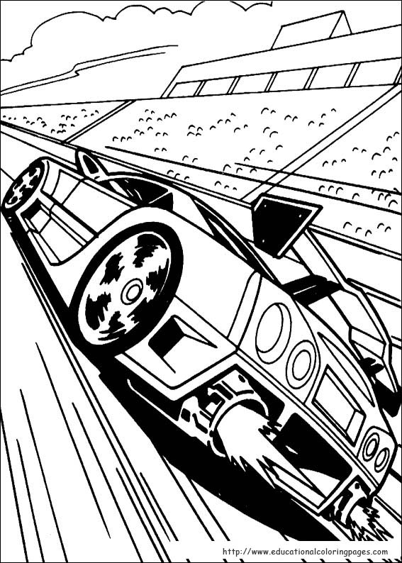 567x794 Hot Wheels Coloring Pages Free For Kids