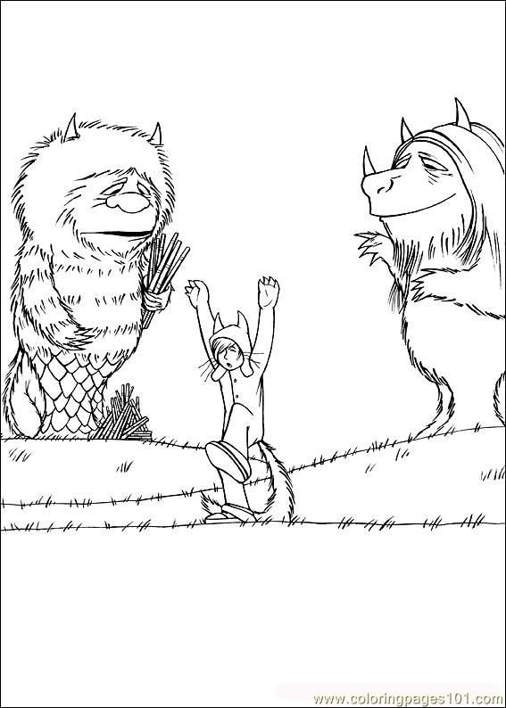 Where The Wild Things Are Characters Coloring Pages
