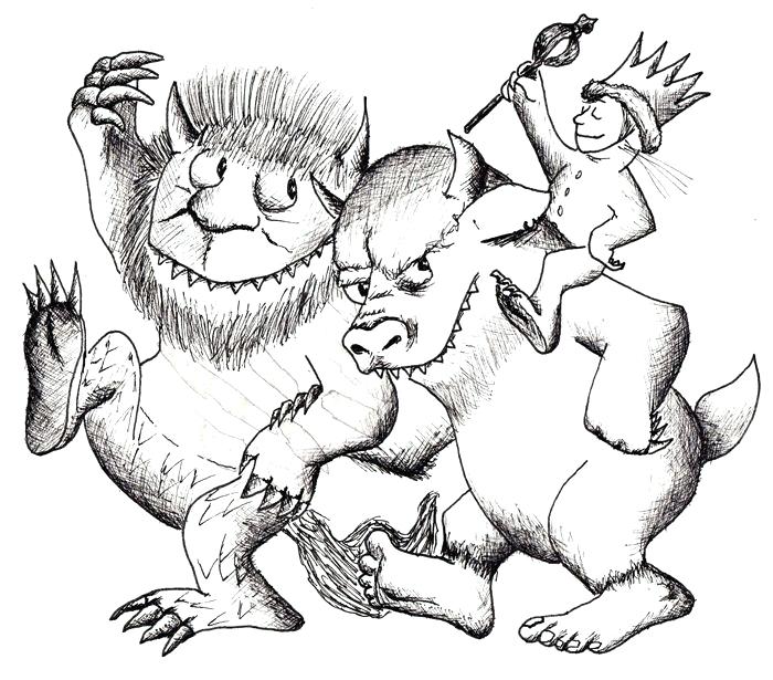 700x615 Where The Wild Things Are Coloring Page Index Coloring Pages Wild